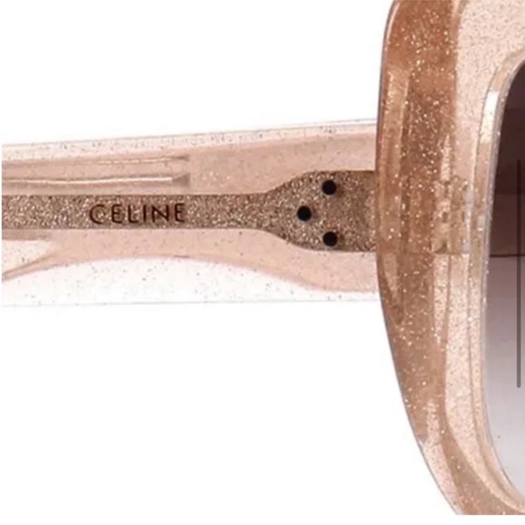 CELINE GLITTER FRAME NUETRAL SUNGLASSES, CASE, CLEANING CLOTH & CARE BOOKLET NWT - Picture 12 of 12
